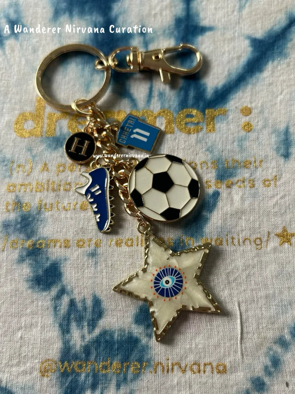 India's Captain Chhetri Football Keychain