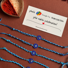 Evileye Guilding Light Rakhi set of 5