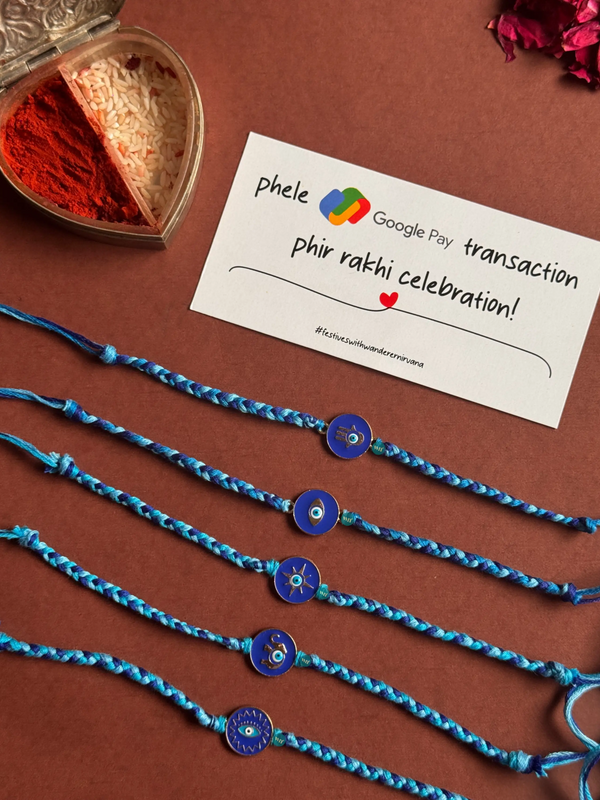 Evileye Guilding Light Rakhi set of 5