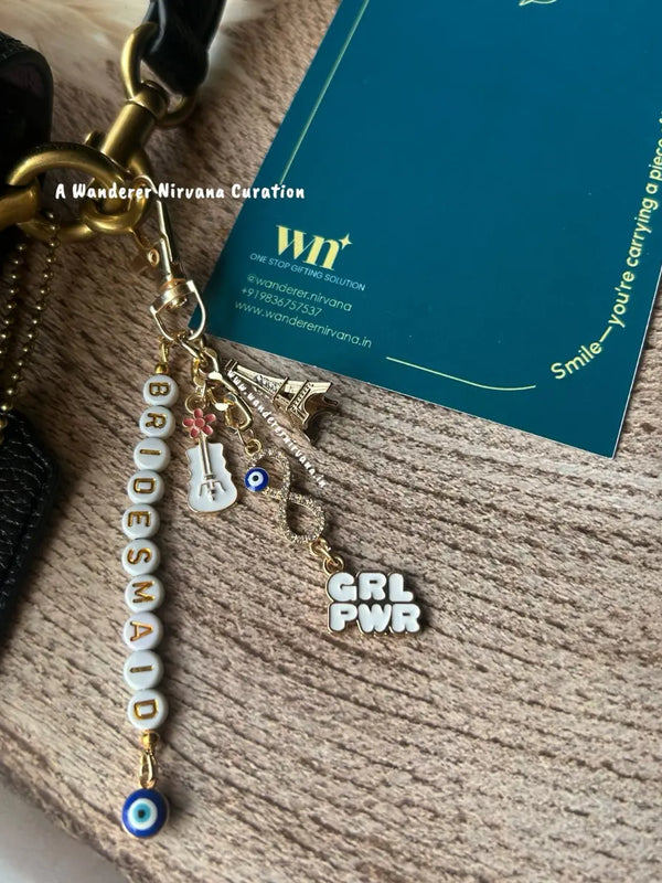 Bridesmaid Infinity Evileye GirlPower Bagcharm