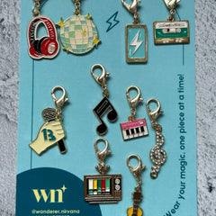 Music Themed Shoe Charms (Set of 10)
