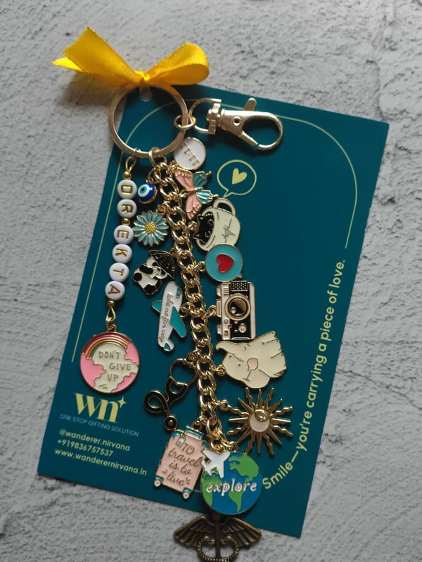 Doctor Travel Story Name Keychain Bagcharm