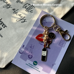 Wine Time Keychain