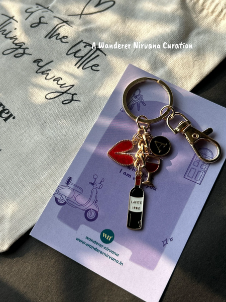 Wine Time Keychain