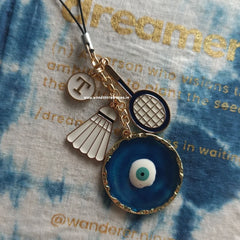 Badminton Phone charm