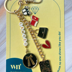 Lawyer Beaded Keychain Bagcharm