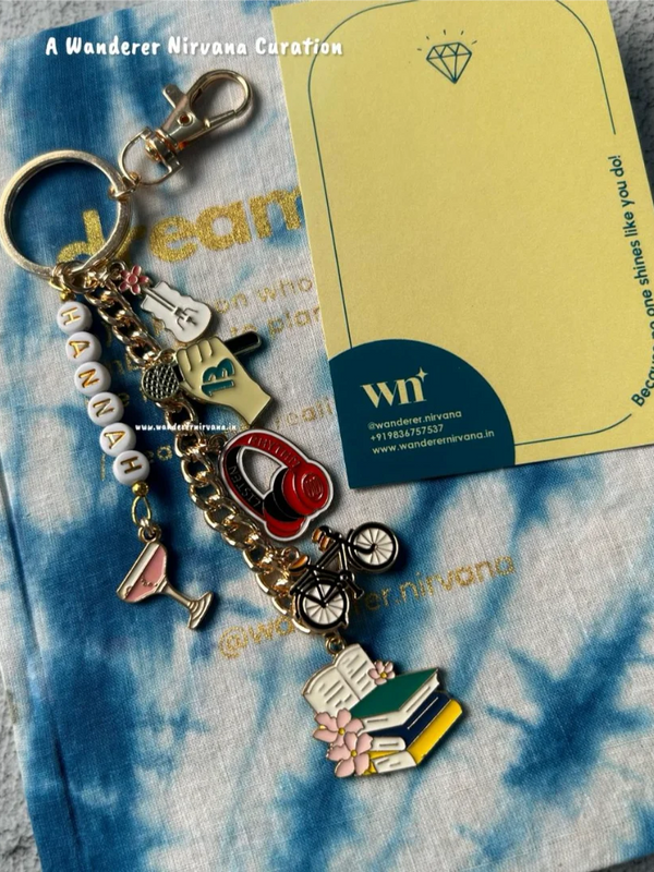 Hannah Off Campus Inspired Personalised Keychain Bagcharm | Music Girl Aesthetic Custom Keychain
