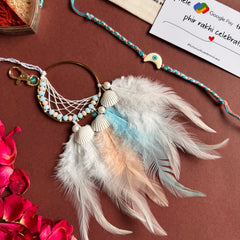 Blue peach moon Bhaiya Bhabhi Set