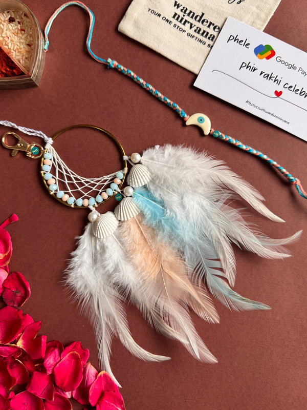 Blue peach moon Bhaiya Bhabhi Set