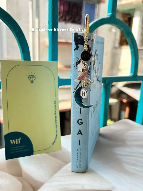 11:11 Star Moon Martini Personalised Bookmark