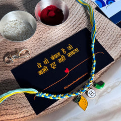 Nimbu mirchi Rakhi Keychain