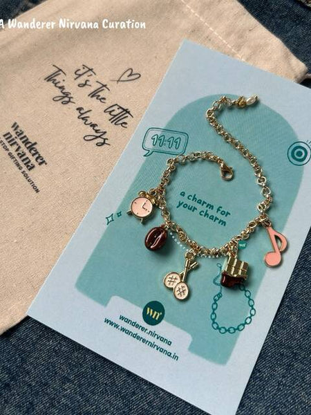 Badminton Coffee Bean Chocolate Music Bracelet