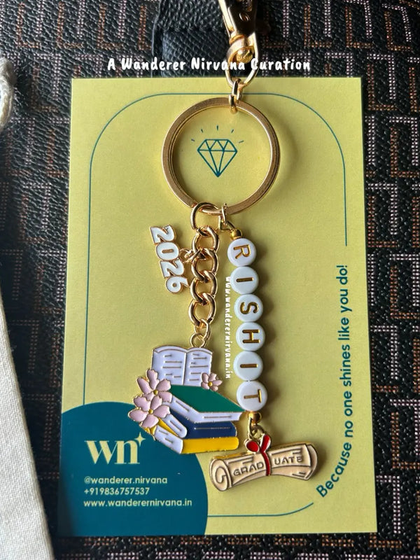 2026 Personalised Graduate Keychain Bagcharm