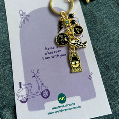 Personalised Batman Dark Knight Keychain | Black Fandom Bagcharm