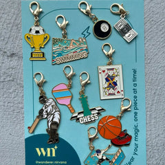 Sports Themed Shoe charms ( Set of 10)
