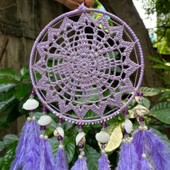 Lavender Flower Dreamcatcher