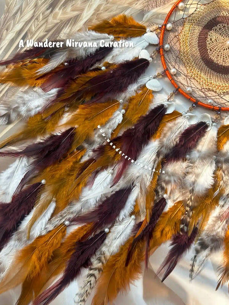 Intricate Weave with Pearl Brownie Magic Dreamcatcher