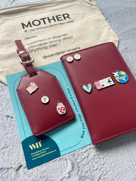 Passport Cover and Luggage tag Combo for Maa