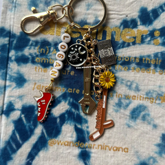 Logan Off Campus Inspired Personalised Beaded Keychain