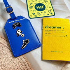 Game Footballer Blue Luggage tag