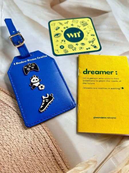 Game Footballer Blue Luggage tag