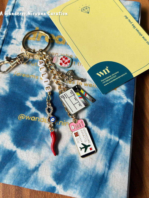 Allie Off Campus Inspired Personalised Keychain Bagcharm | Theatre Girl Aesthetic Custom Keychain