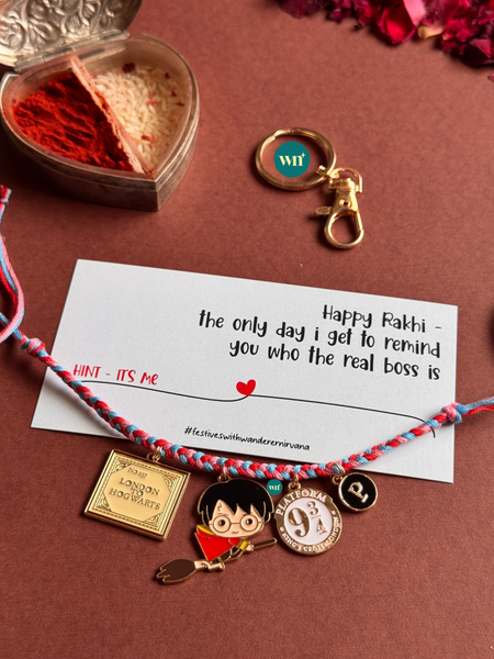 Ticket to Hogwarts Rakhi Keychain