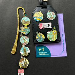 The World Awaits | Bookmark & Luggage Tag Combo