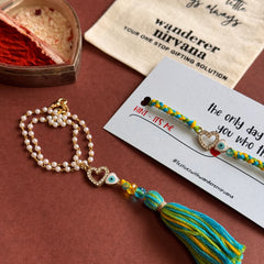 Evileye Heart Mint Bhaiya Bhabhi Set