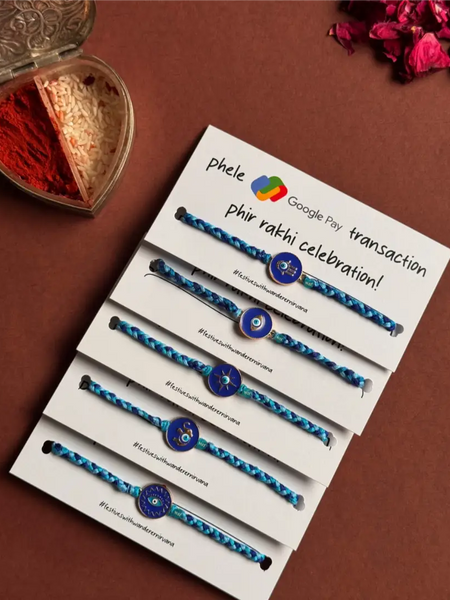 Evileye Guilding Light Rakhi set of 5