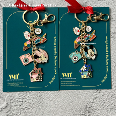 Mickey Minnie Home Keychain Set of 2
