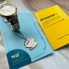 Shinchan and Shiro Reversible Watchcharm