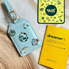 Camera Waves Flight Headphones Bag Luggage Tag