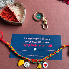Watermelon Fruits loaded Rakhi Keychain