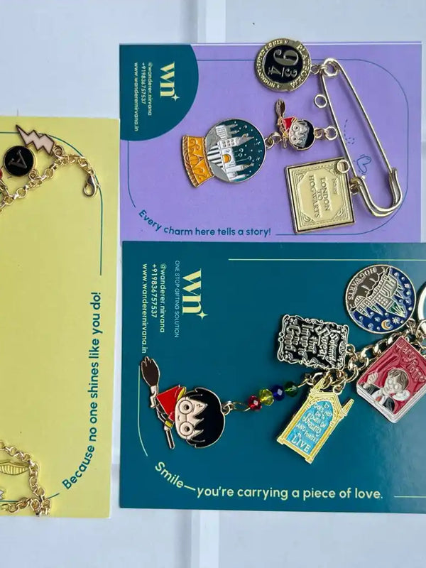 Harry Potter Dreamcatcher Bracelet Brooch Keychain Combo