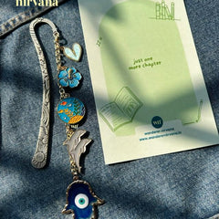 A Little Blue Paradise — Ocean-Themed Silver Bookmark