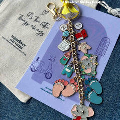 Baby Parents to be Family Keychain