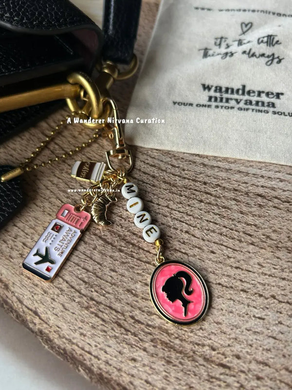 Mine Adventure Coffee Barbie Corrisant Bagcharm