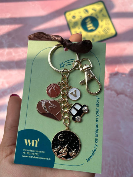 Basketball Mountain Keychain