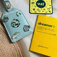 Camera Waves Flight Headphones Bag Luggage Tag
