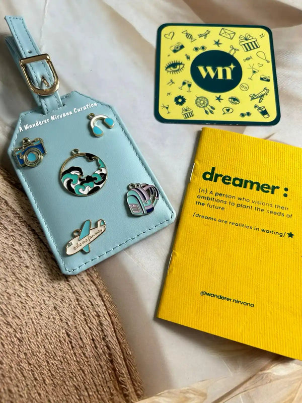 Camera Waves Flight Headphones Bag Luggage Tag
