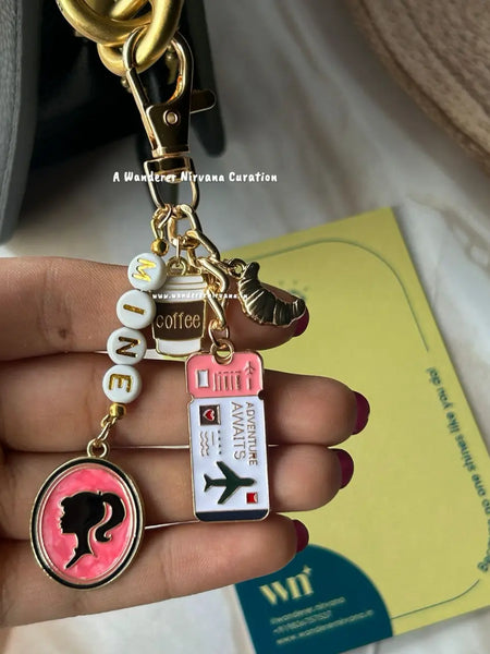 Mine Adventure Coffee Barbie Corrisant Bagcharm