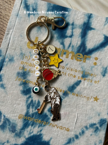 Dhoni Cricket Keychain