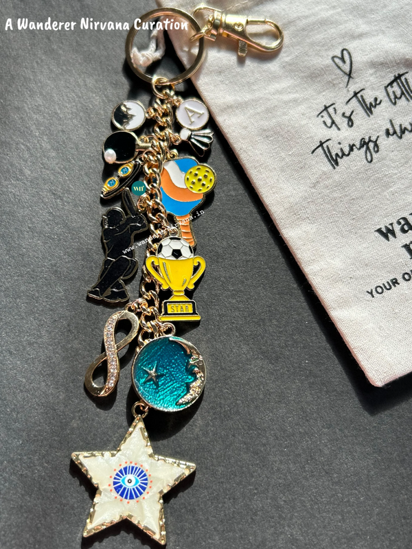 Sporty Soul Personalised Sports Keychain | Handmade Multipurpose Bagcharm