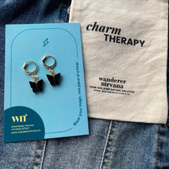 Black Butterfly Earrings