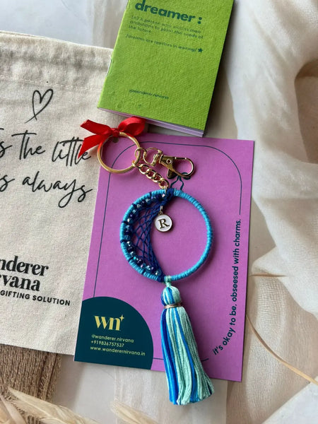 Moon Dreamcatcher Tassel Keychain Bagcharm