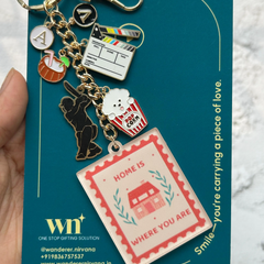 Cricket Cinema Home Ground Story Keychain