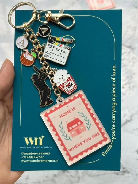 Cricket Cinema Home Ground Story Keychain