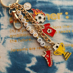 Ronaldo the Football Star  keychain