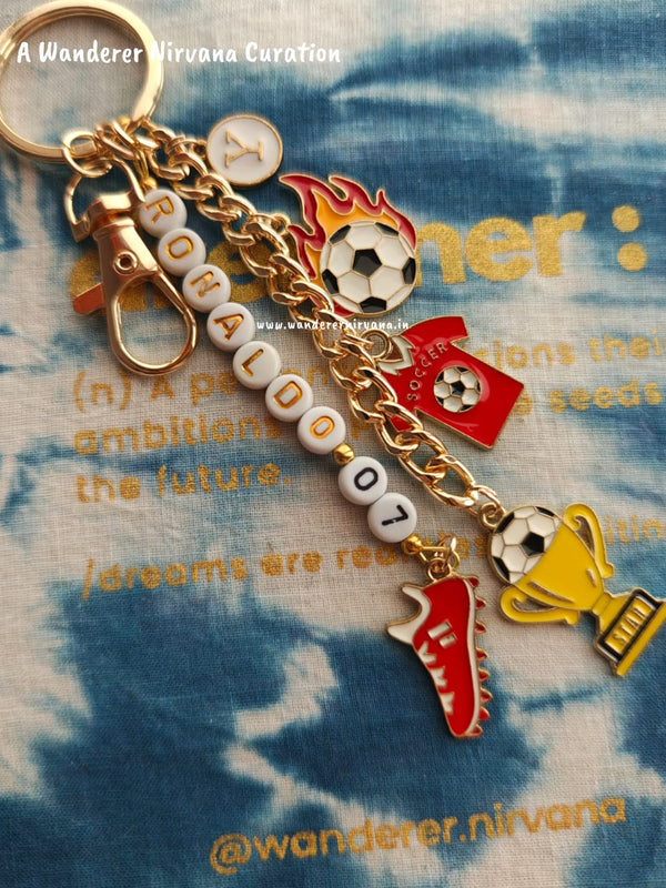 Ronaldo the Football Star  keychain